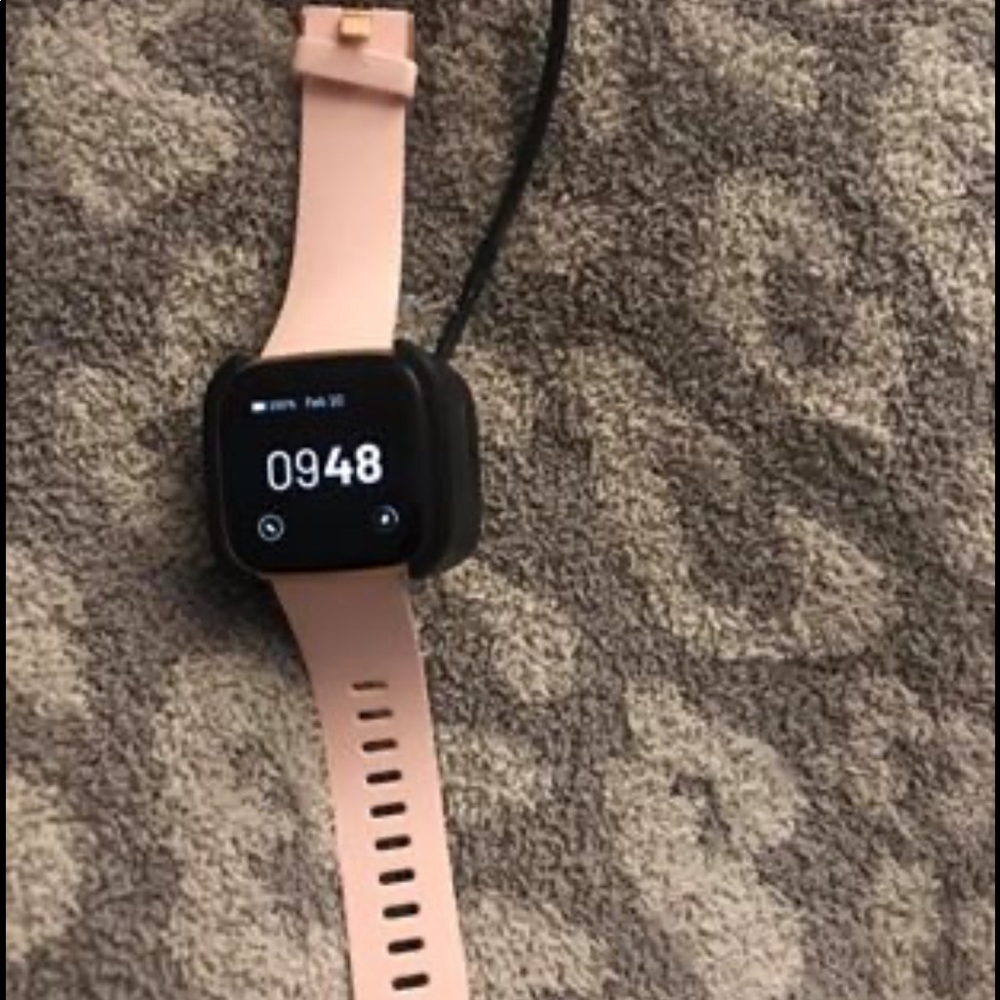 Fitbit Versa 2 Petal and Copper Rose Smart Watch
